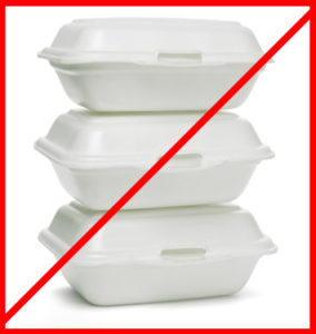 styrofoam containers
